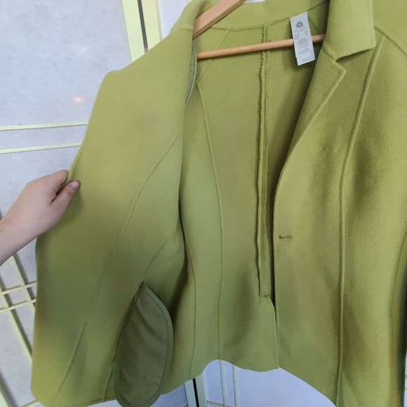 Woolmark woolrich Wool vintage coat green XL - Picture 7 of 7